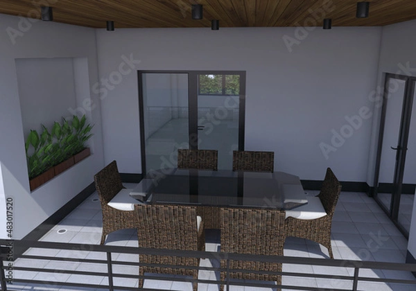 Obraz 3D Exterior House Design