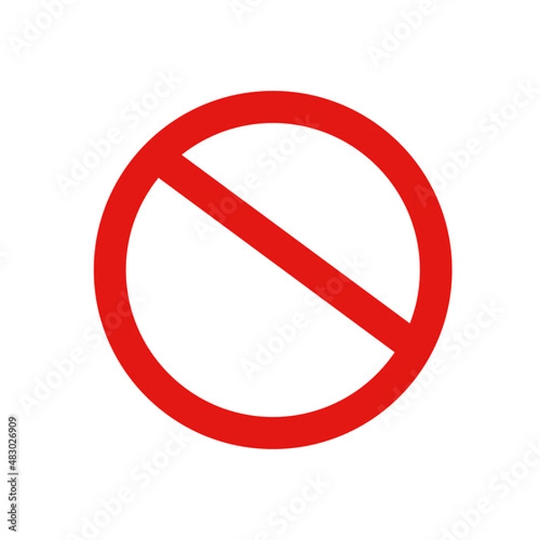 Fototapeta Traffic sign stop sign. Vector.