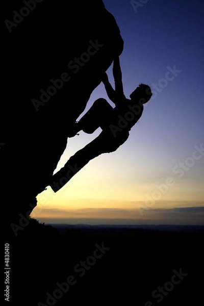 Obraz Man conquers mountain