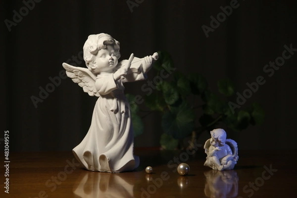 Obraz two angels inthe night