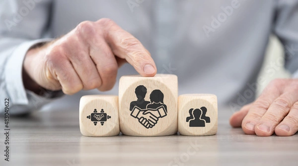 Fototapeta Concept of collaboration