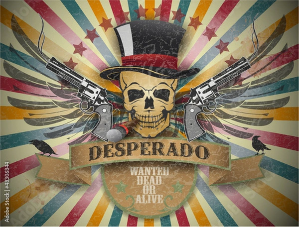 Obraz Vintage emblem in the Western style. Vector illustration.