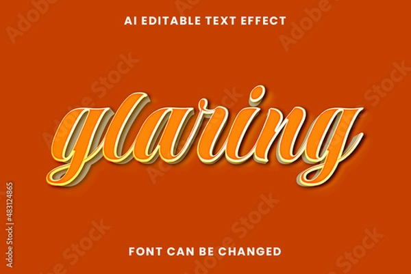 Fototapeta Glaring Text Effect 