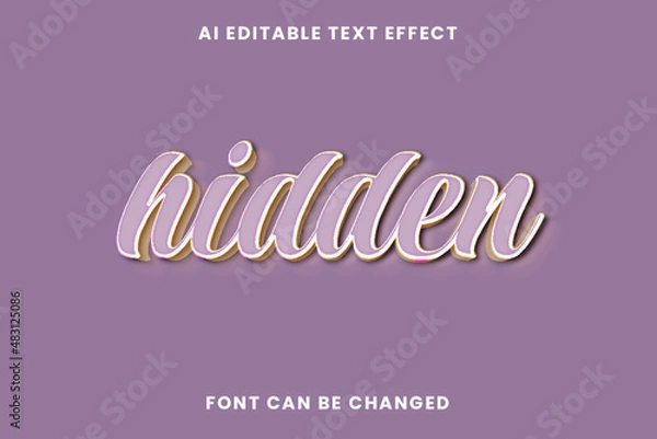 Obraz Hidden Text Effect