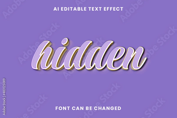 Obraz Hidden Text Effect