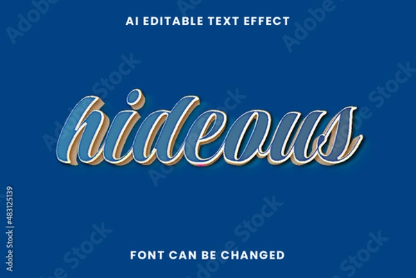 Obraz Hideous Text Effect