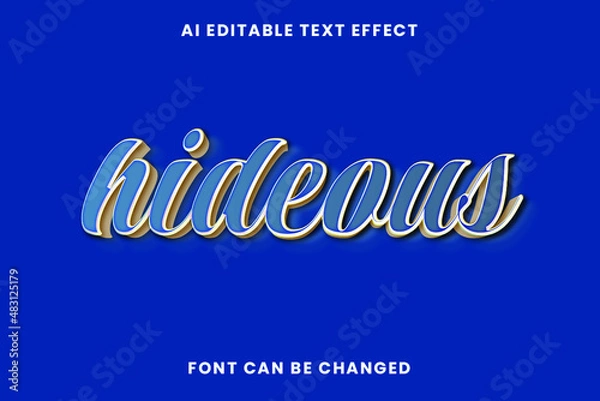 Obraz Hideous Text Effect