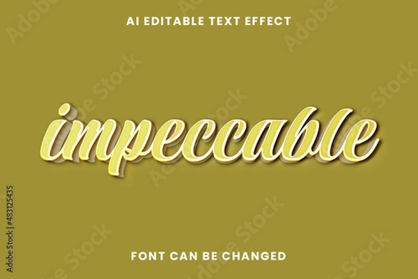 Obraz Impeccable Text Effect