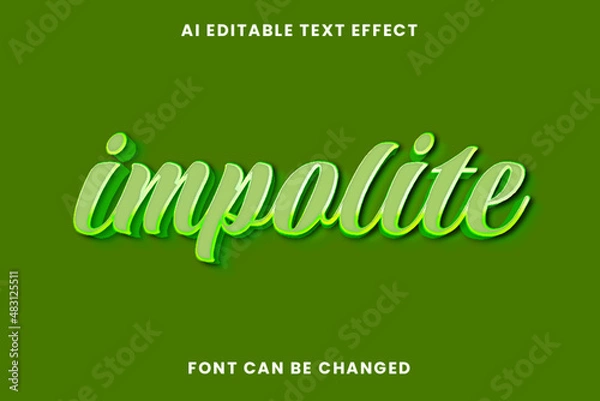 Obraz Impolite Text Effect
