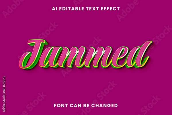 Obraz Jammed Text Effect