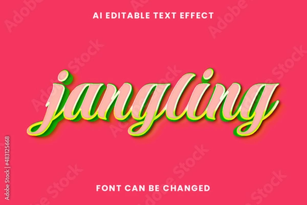 Obraz Jangling Text Effect