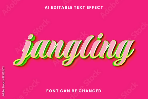 Obraz Jangling Text Effect