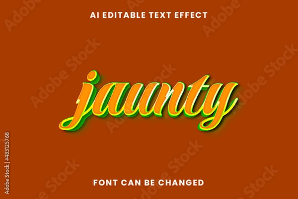 Obraz Jaunty Text Effect