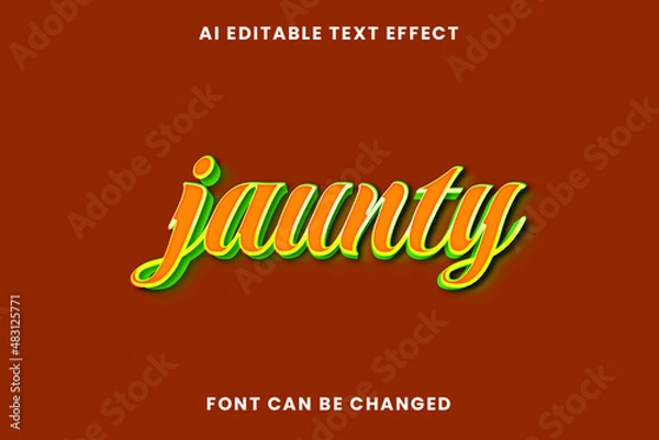 Obraz Jaunty Text Effect