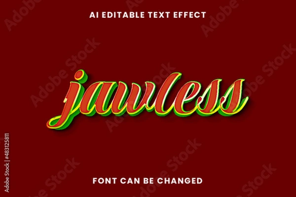 Obraz Jawless Text Effect