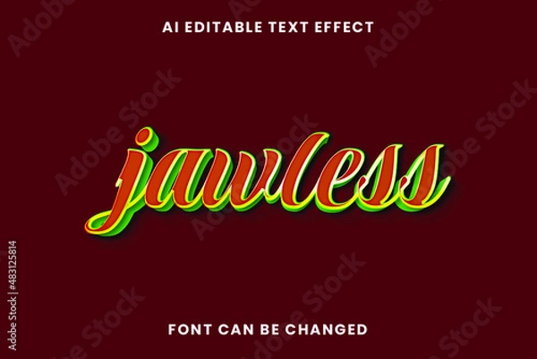 Obraz Jawless Text Effect