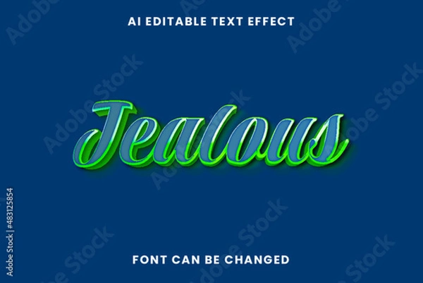 Obraz Jealous Text Effect