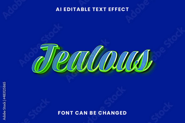 Obraz Jealous Text Effect