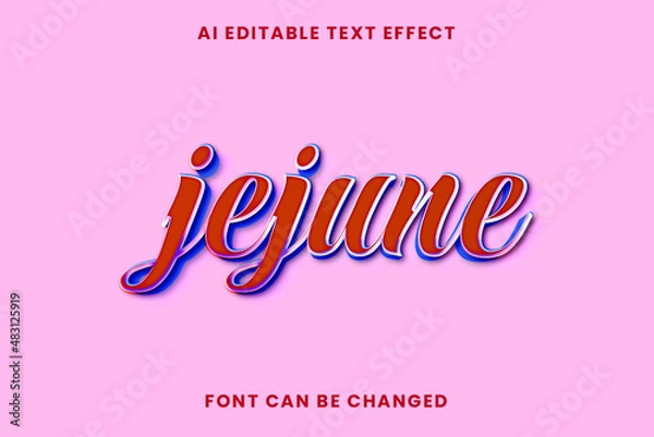 Obraz Jejune Text Effect