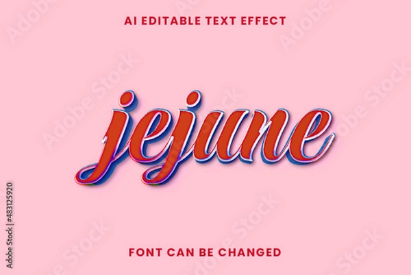 Obraz Jejune Text Effect
