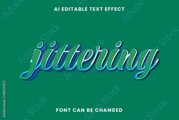 Obraz Jittering Text Effect