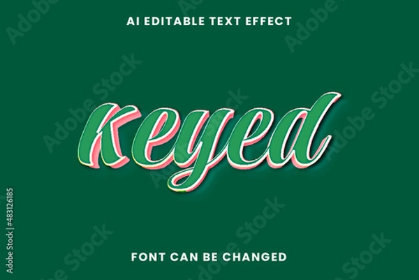 Obraz Keyed Text Effect