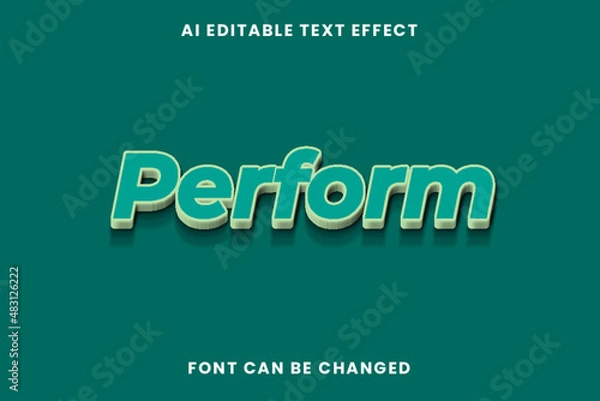 Obraz Perform Text Effect