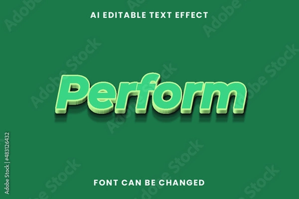 Obraz Perform Text Effect