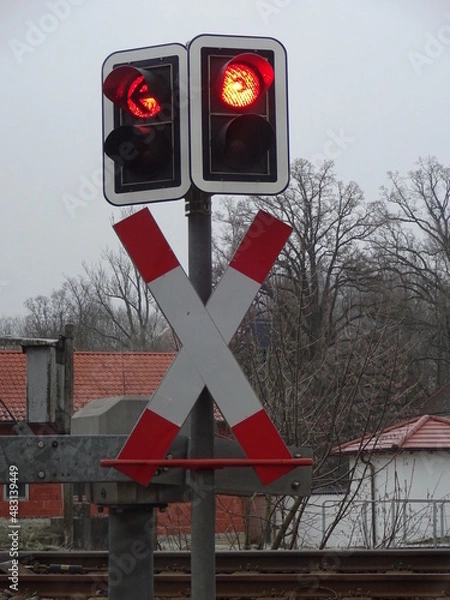 Fototapeta Bahnübergang