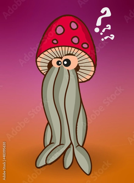 Obraz Fly agaric mushroom mutant