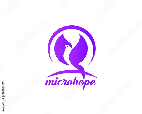 Fototapeta Modern Passionate Disability People Support  Logo template, fully vector and customized logo design
