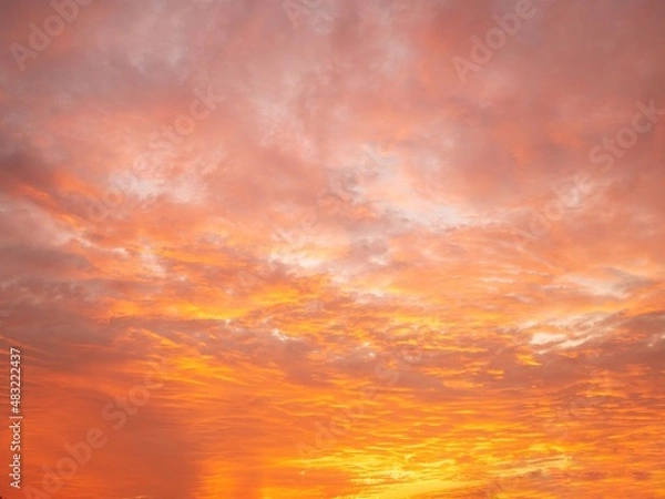Fototapeta Twilight sky background with Colorful sky in twilight background