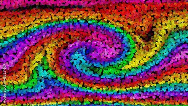 Fototapeta Swirl modern abstract rainbow color, texture background design.