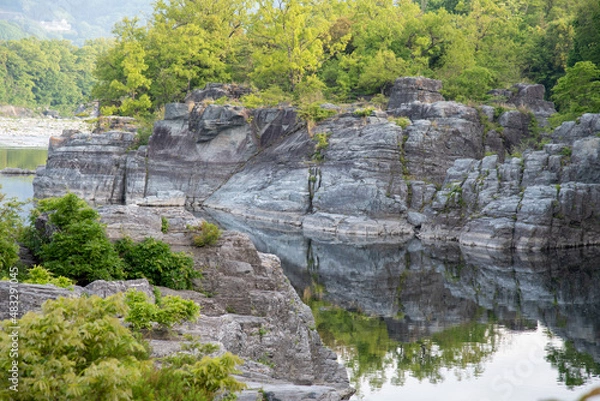 Fototapeta 長瀞渓谷の岩畳