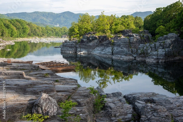 Obraz 長瀞渓谷の岩畳