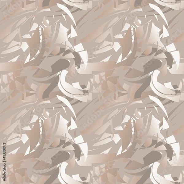 Fototapeta Delicate pastel print for clothes, interiors, curtains, tablecloths and more. Universal abstract pattern of gradient pieces in a pleasant flesh tone.