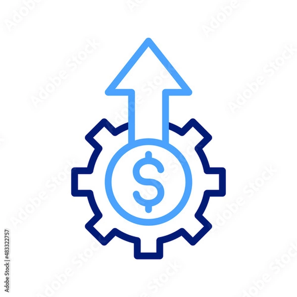 Obraz Dollar setting Isolated Vector icon which can easily modify or edit

