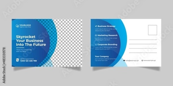 Obraz Corporate Business Postcard Template