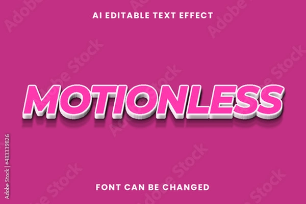 Fototapeta Motionless Text Effect
