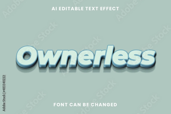 Obraz Ownerless Text Effect