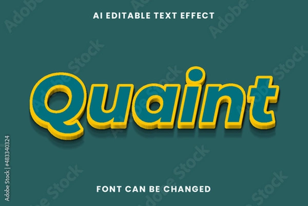 Obraz Quaint Text Effect