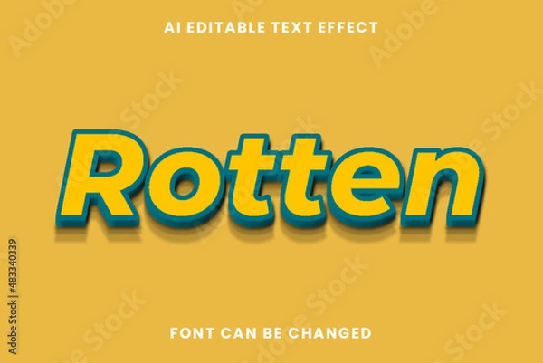 Obraz Rotten Text Effect