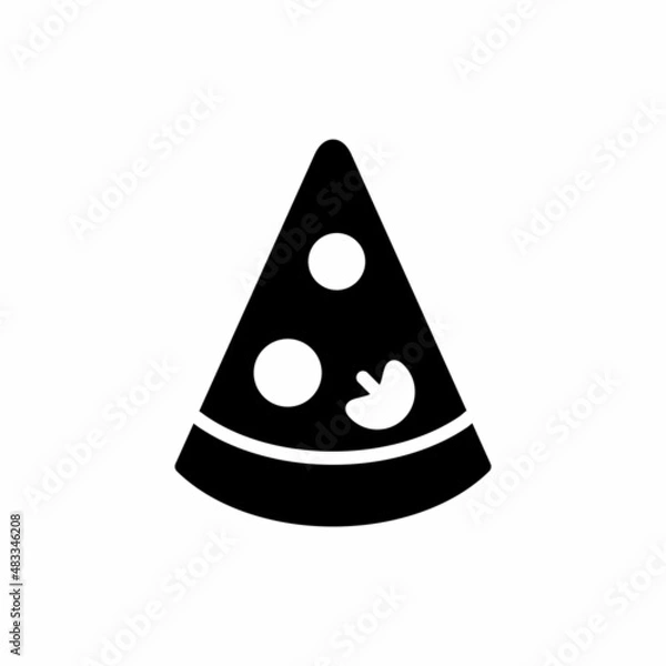 Obraz Pizza Slice Icon Design Vector Logo Template Illustration Sign And Symbol