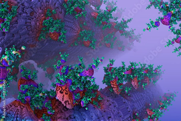 Obraz Fantasy illustration. Corals.