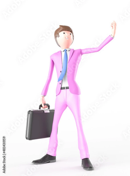 Obraz business man posing