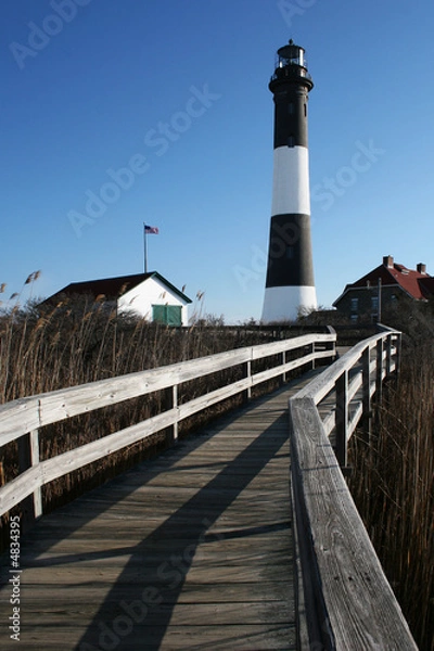 Obraz Walkway to Fire Island Lighthouse