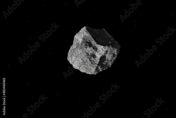 Obraz Asteroid on dark space background