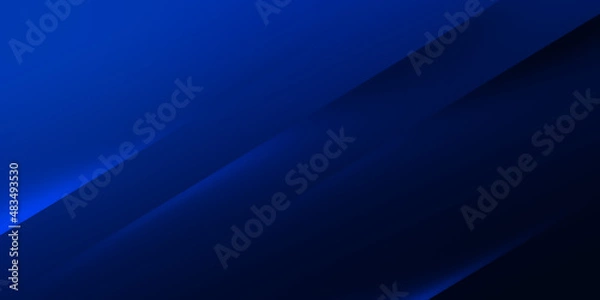 Fototapeta Abstract dark blue shape with different shades	