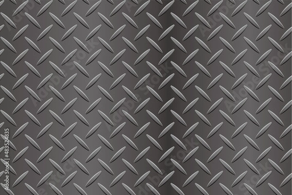 Fototapeta 縞鋼板（滑り止め鉄板）シームレス