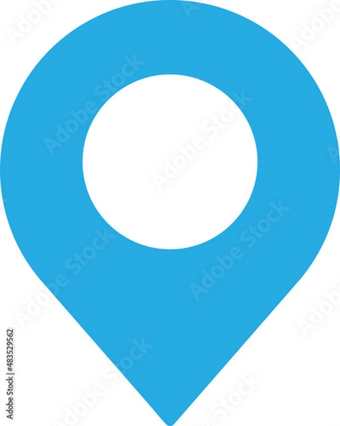 Obraz location pin icon sign symbol design